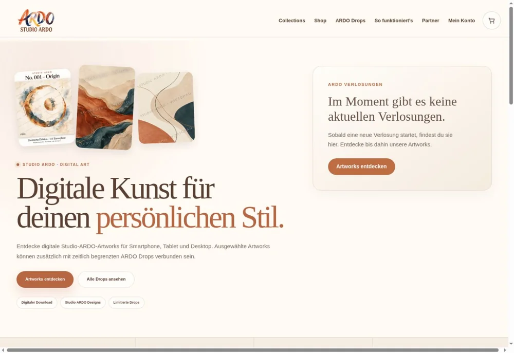 Studio ARDO – Digitale Kunst & Shop